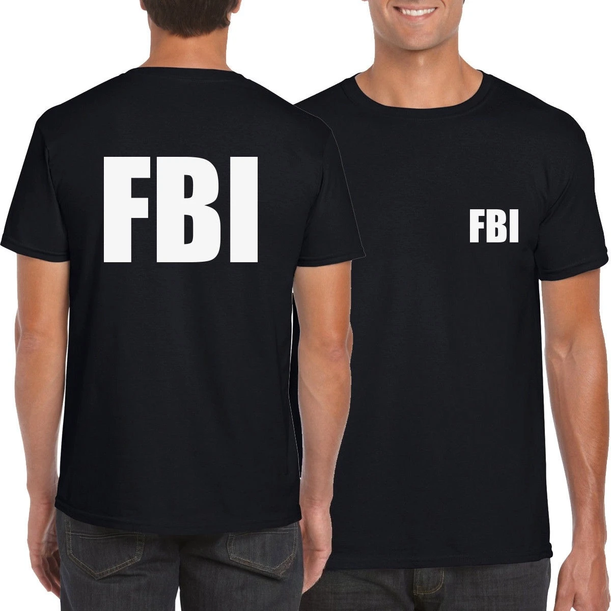 Novelty Cops Workwear SWAT FBI SECURITY Printed T-shirt Men Women Cotton Loose Casual Tshirt Men's T-shirt Summer Men's Clothing