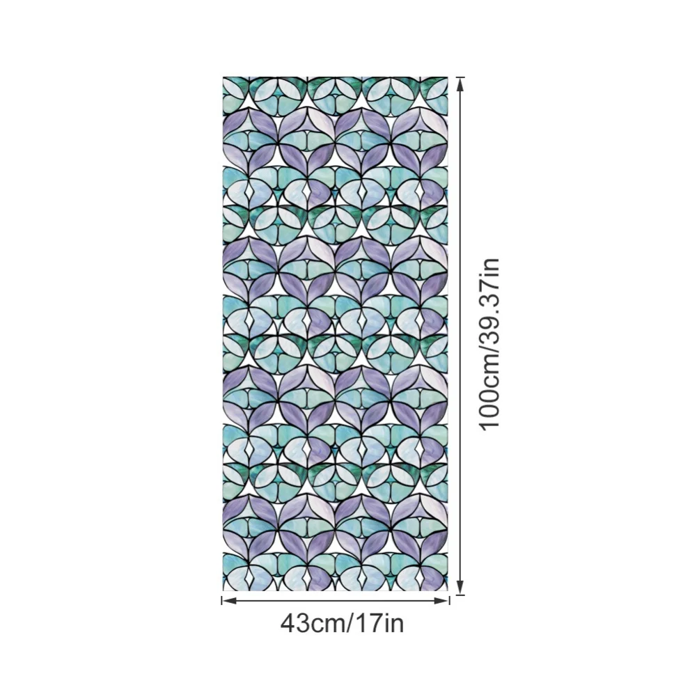 Malachite Design 3D Stained for Glass Window Film for Window Privacy and UV Defense with Reusable for static Cling Material