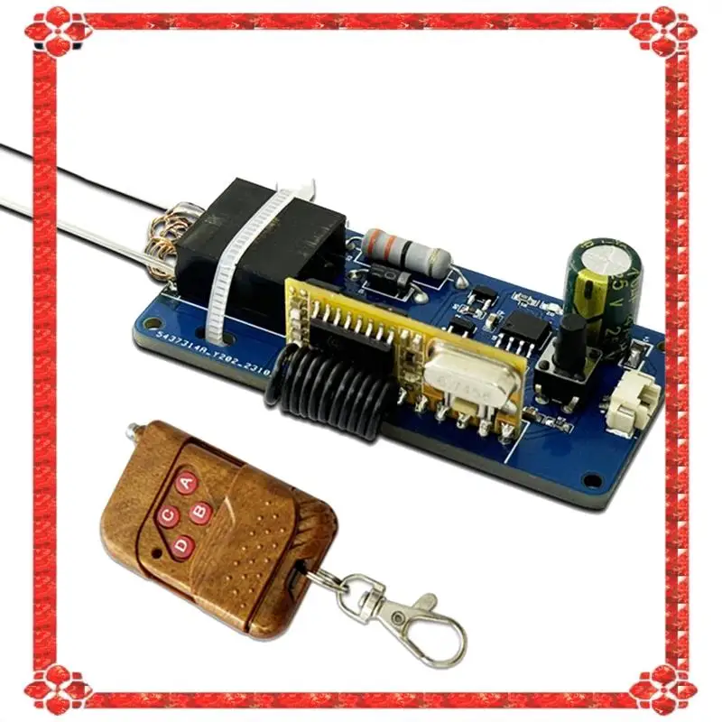 تسليم 24 ساعة DC3.7V 433 متر التحكم عن بعد قوس الشاعل مولد الجهد العالي محرك إمدادات الطاقة لوحة تحكم عن بعد مع LED #3