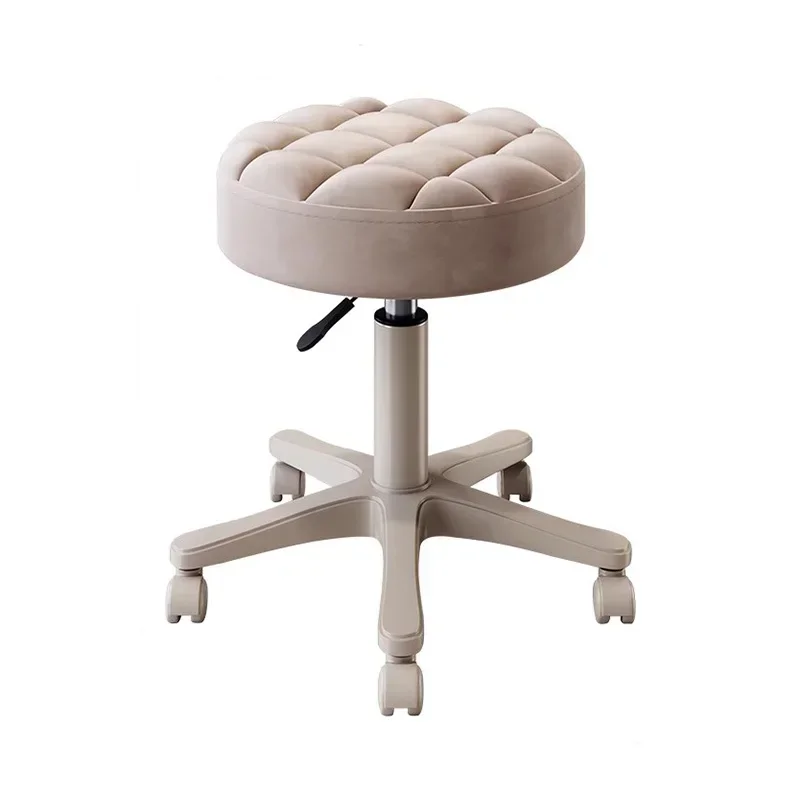 

Beige Bar Stool High Quality Stainless Taburetes De Bar Home Furniture Luxury Pulley Bar Chairs Modern Nordic Style Adjustable