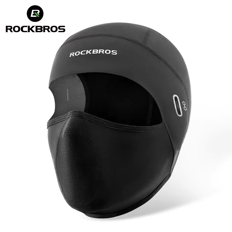 

ROCKBROS Warm Cycling Cap Full Face Mask Windproof Fleece Thermal Helmet Head Cover Balaclava Ski Bicycle Motorcycle Head Hat