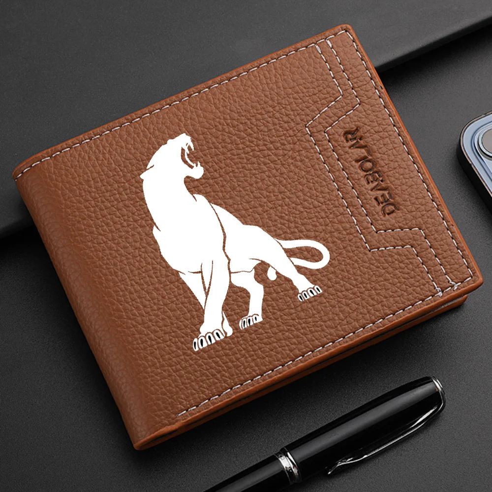 Men's Wallet PU Leather Business Casual Multi-Card Slot Foldable Multi-Function Wallet with Lychee Texture