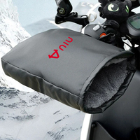 for NIU Waterproof Motorcycle Handlebar Muffs Hand Protector Winter Windproof Thicken Warm Thermal Mobile Handle Bar Gloves