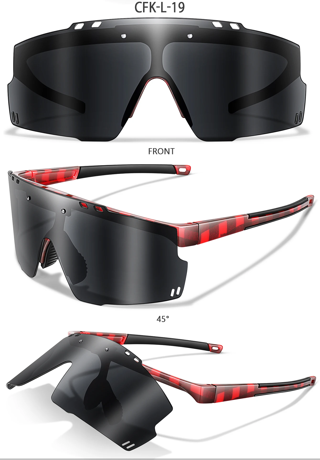 Flip Auf Sonnenbrille Winddicht Brillen Männer Frauen Outdoor Sport Radfahren Laufen Reiten Party MTB Fahrrad Brille UV400 – Detail 11