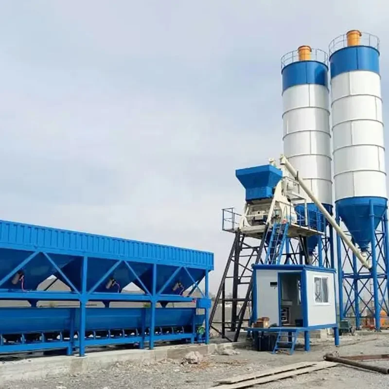 Small Concrete Batch Plant Concrete Mixing Machine 10m3 To 180m3 Per Hour Stationary Batching Plant Concrete Factory