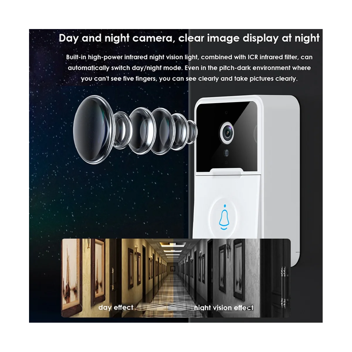 Беспроводной видеодомофон Tuya, 2,4 ГГц, 5 ГГц, 1080P