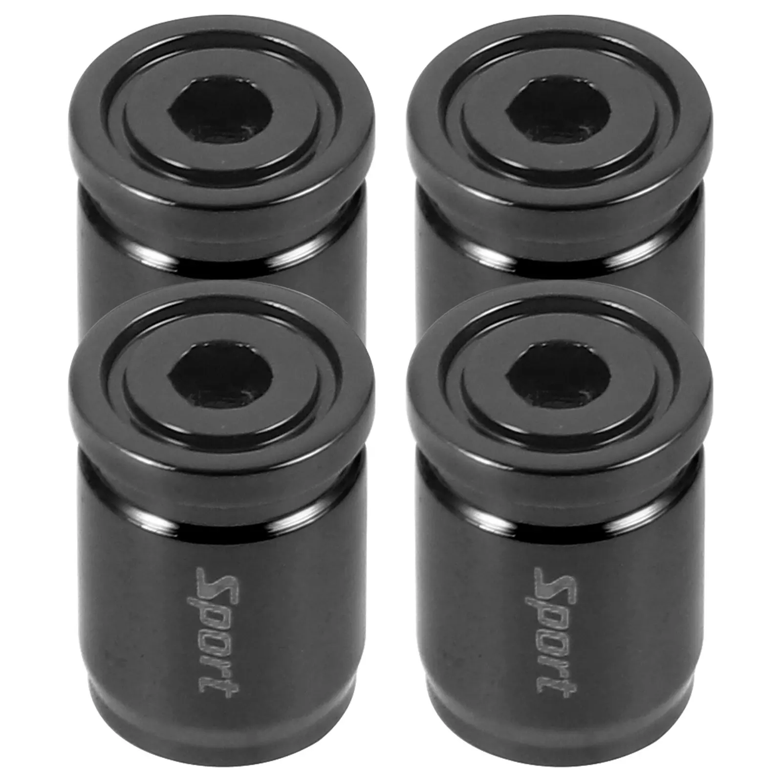 4Pcs Automotive Tyre Valve Caps Sturdy Hard Shell Tire Air Nozzle Covers Universal Fit for Cars Trucks Motorcycles Valve Stem