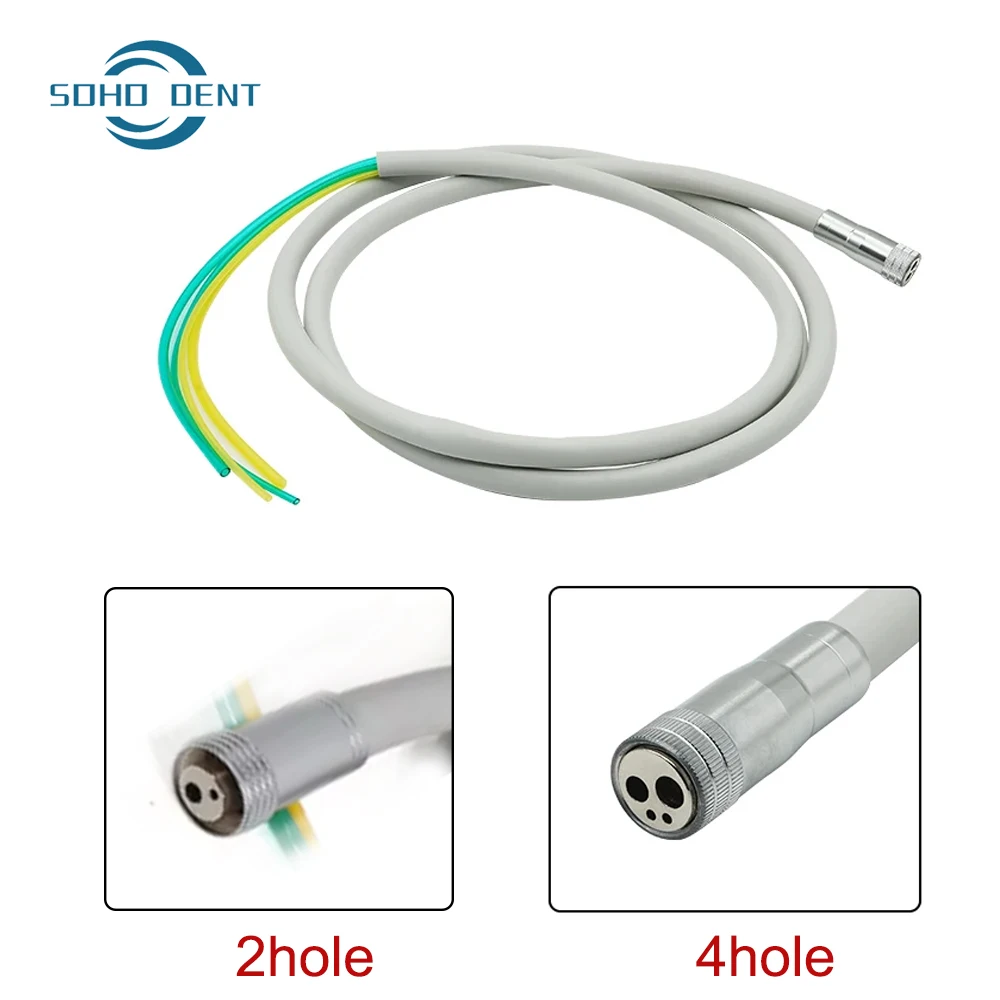 

2/4 Holes Dental High Speed Handpiece Hose Tubes Connector Silicone Tubing Durable Non-Deformation Dentistry Tools