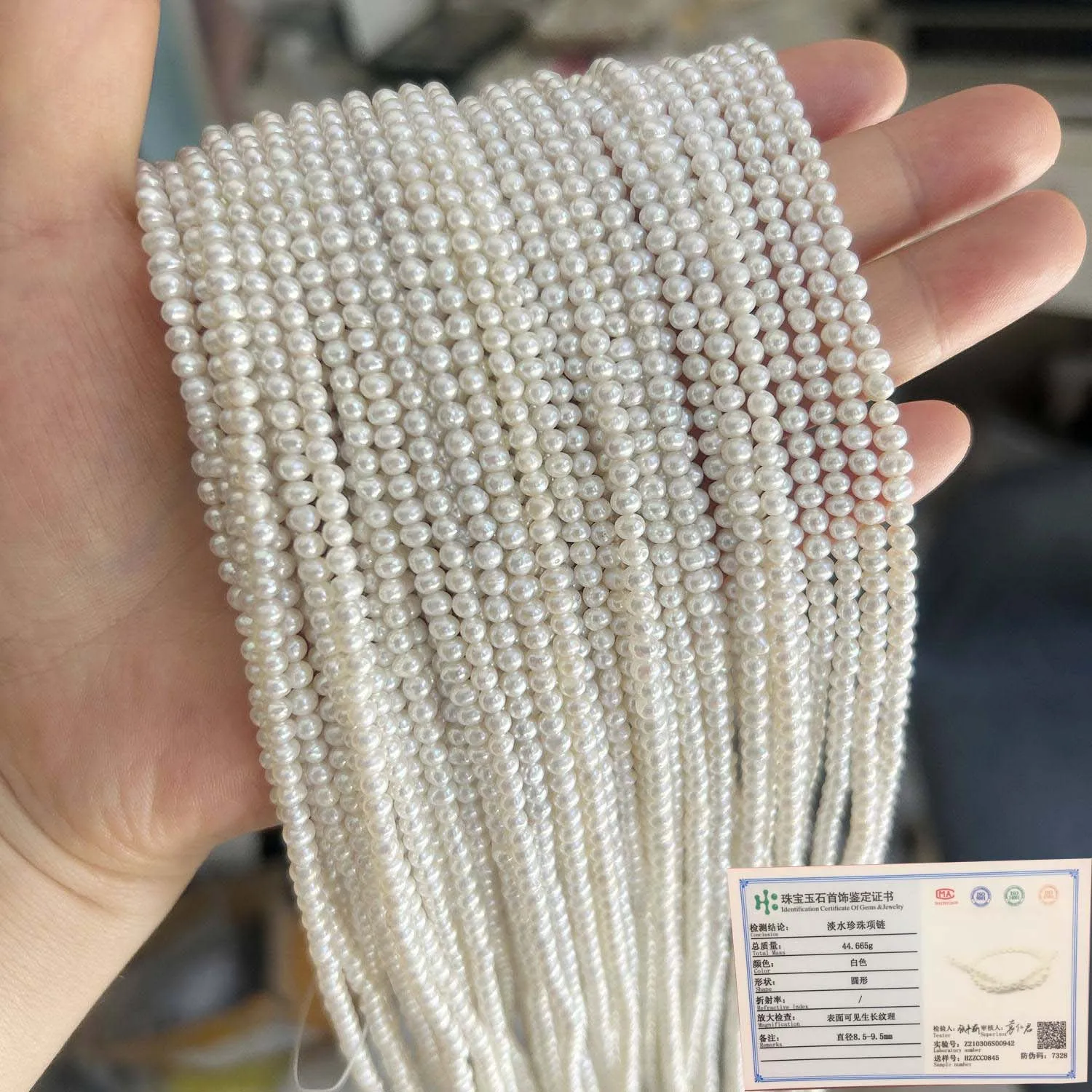 

AA+ Quality 38 Cm 3-4 Mm near round Natura Freshwater Pearl Strand Loose Beads for DIY Jewelry Making Septum Jewelry Accessories