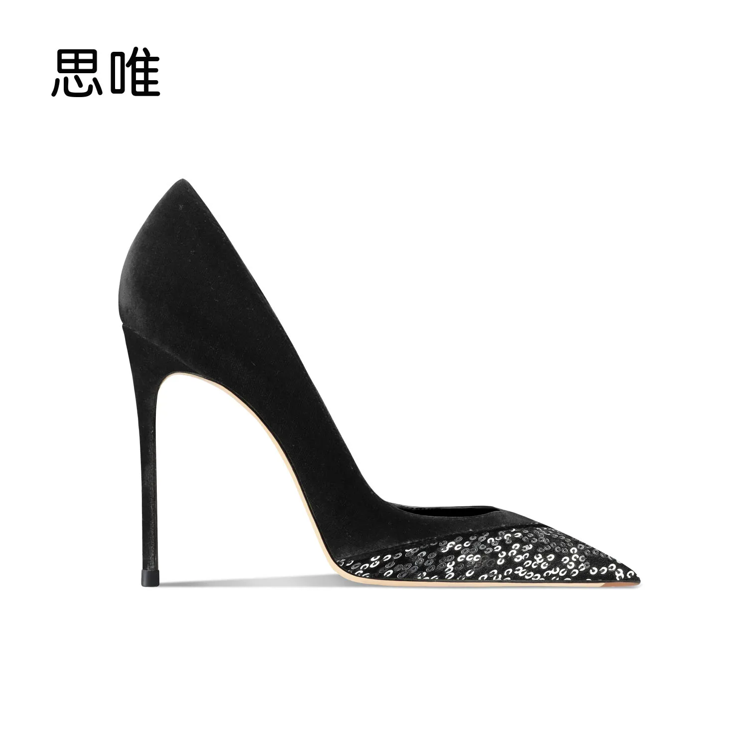 Genuine Leather High Heels Shoes 2023 Women Shoes Mixed Colors Pumps Pointed Toe Thin Heel Sexy Wedding Party Ladies Shoes 10cm