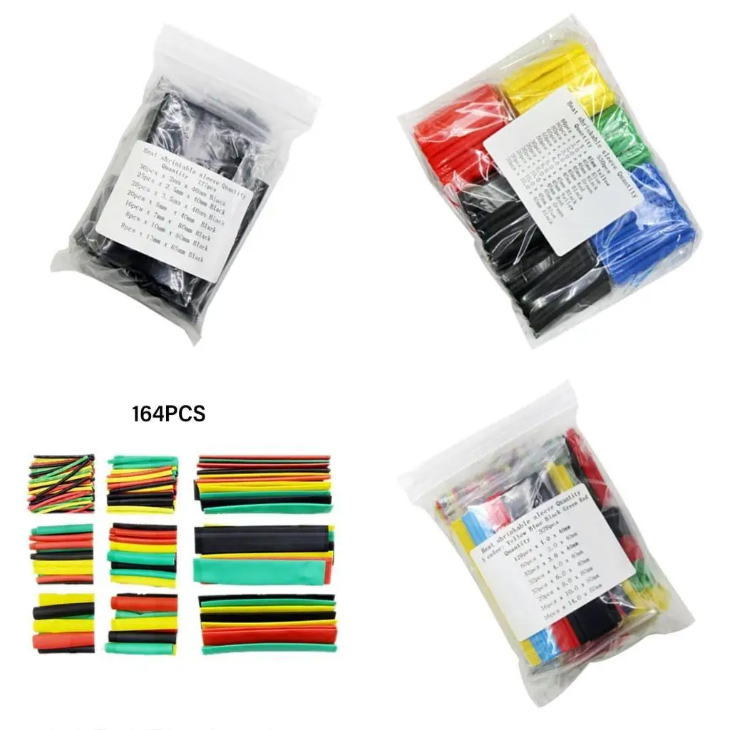 

Y1UB 1 Set Heat Shrink Wrapping Tubes for Electrical Wire Insulation 2:1 Shrinkage