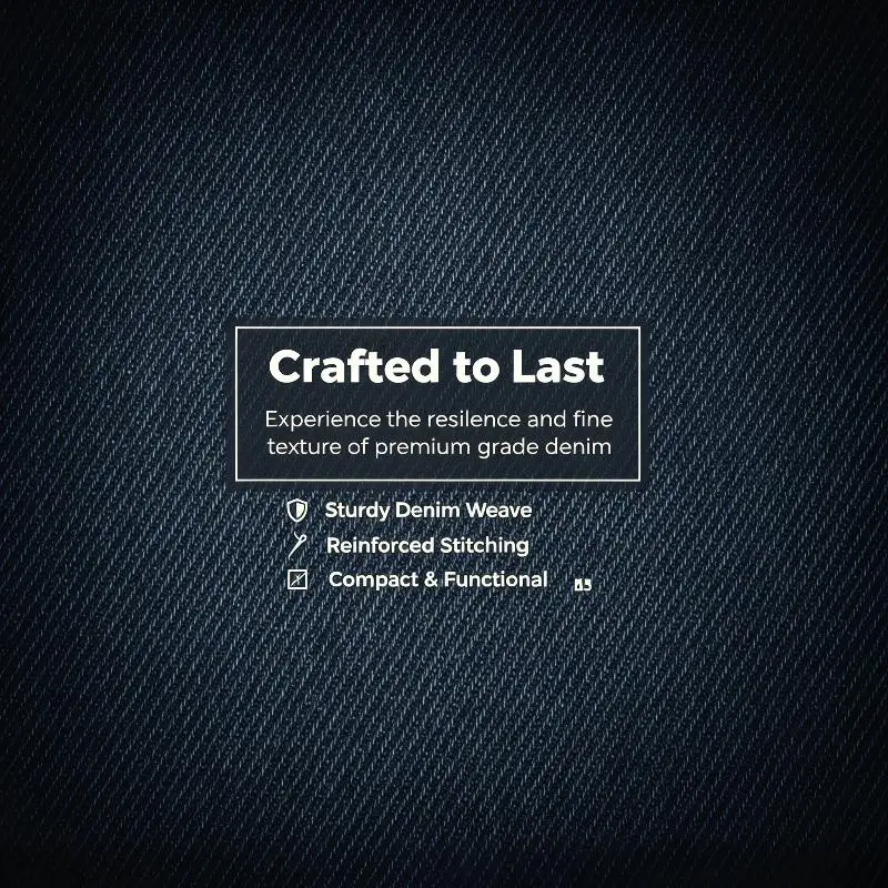 Fashion Korean Short PU Wallet Denim Texture Multi Card Slots Zip Closure for Shopping Dating