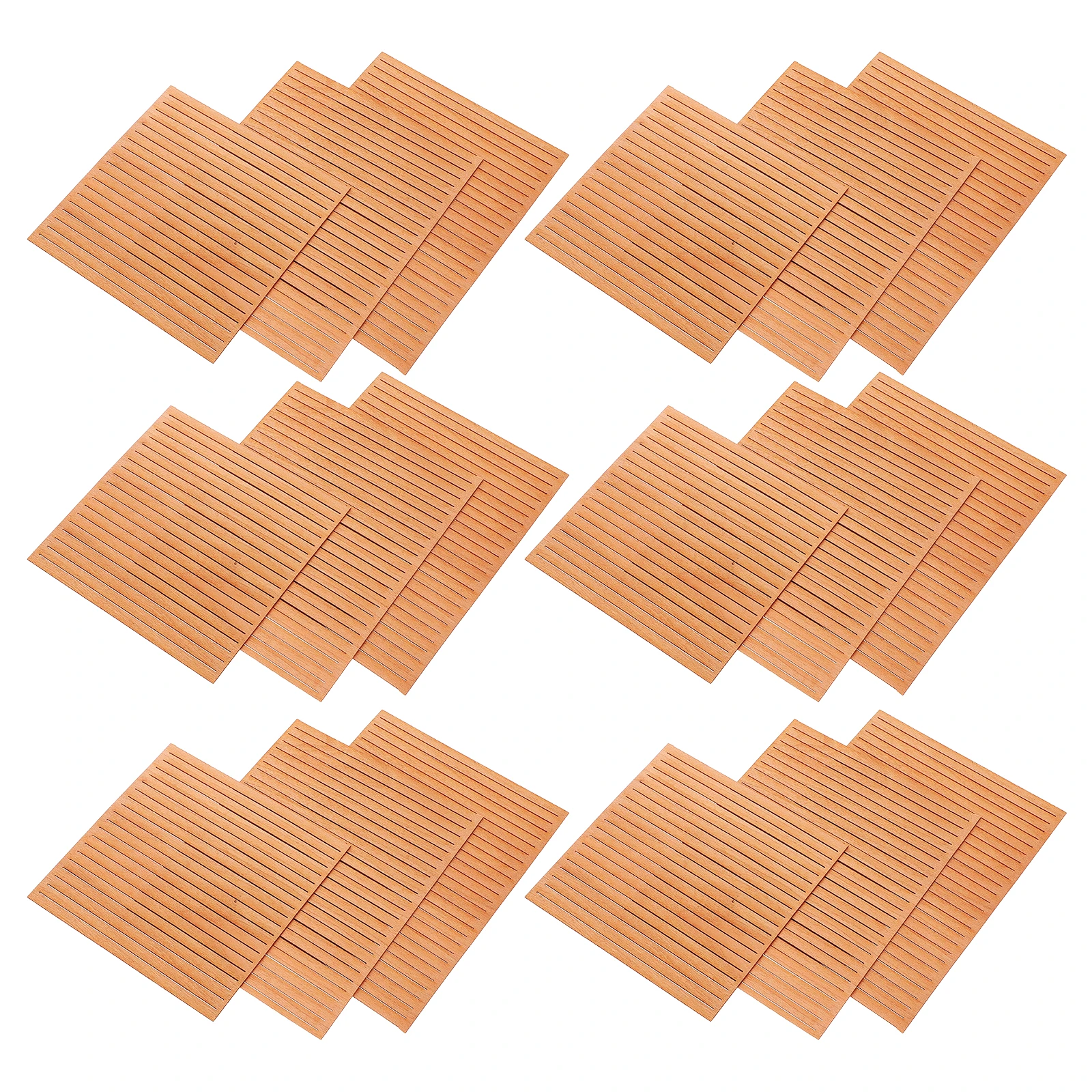

80pcs Wood Strips Sailboat Decking Maple Oak Teak Sturdy Miniature House Accessories Dollhouse Flooring Sea Deck