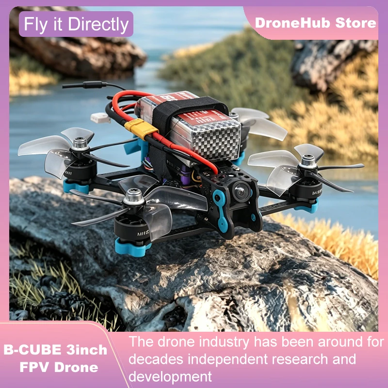 

B-CUBE 3inch FPV Drone Frame Kit Carbon Fiber Racing Drone Quadcopter INAV Beatflight F722 F745 Ardupilot Flight Control
