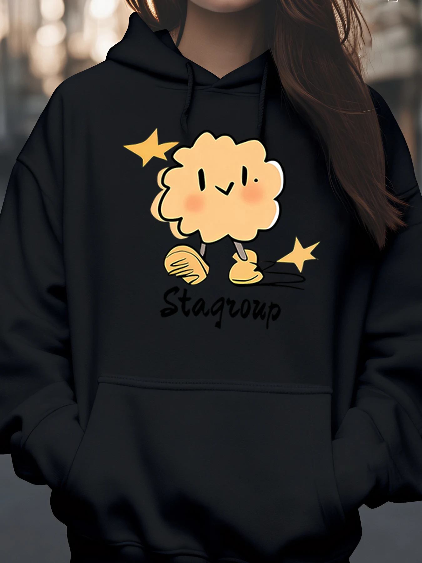 

Толстовка с принтом Cloud Star, повседневная одежда на Хэллоуин, женская толстовка