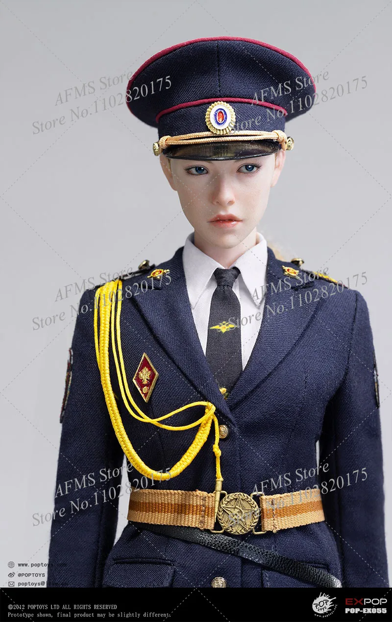 POPTOYS 1/6 EX055 mujer policía montada POPTOYS EX056 mujer policía del Ministerio de Asuntos Internos soldado de figura de acción de 12 pulgadas