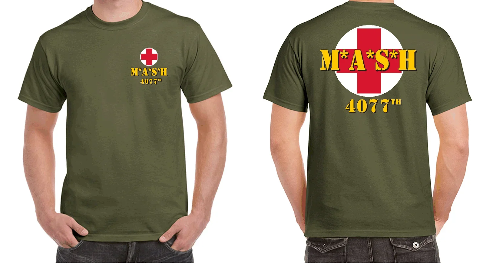 4077th MASH TV Series Army Surgical Hospital Medic T-Shirt 100% Cotton O-Neck Summer Short Sleeve Casual Mens T-shirt Size S-3XL