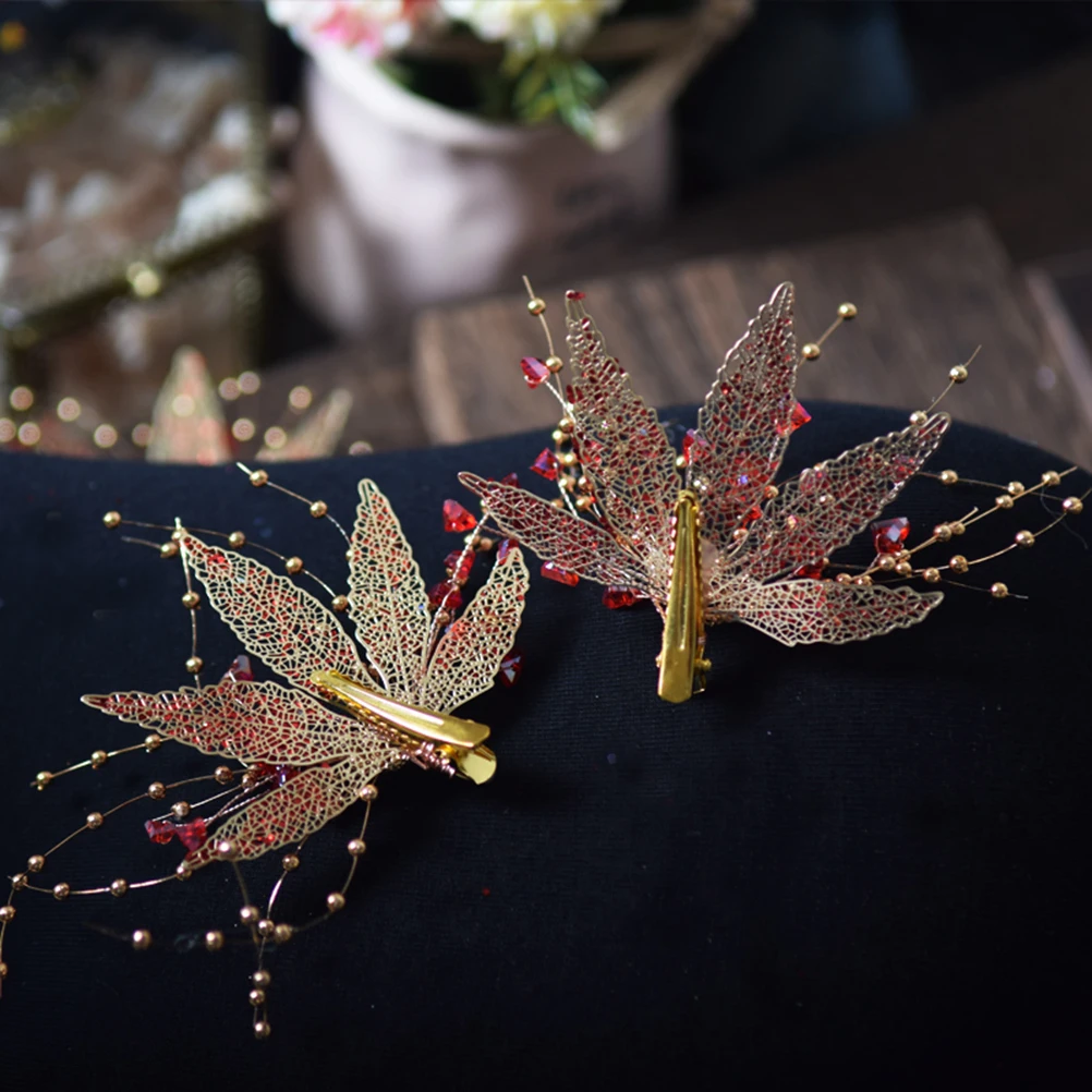 

3pcs Hair Elegant Wedding Hair Clip Alloy Beads Crystal Bride Accessories Hairstyle Decor Party Wedding Hairpiece