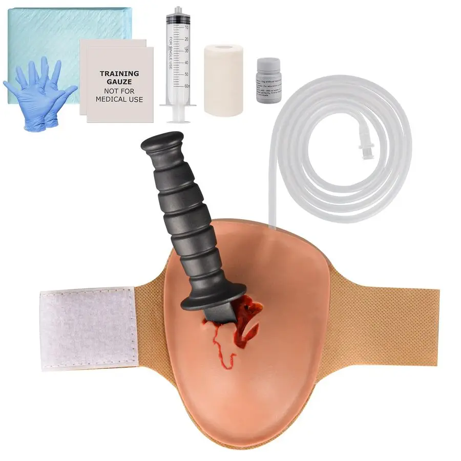 

Training Knife Kit, Wearable Bleed Control Kit for Medical Classes, First Aid Training, Medical Education