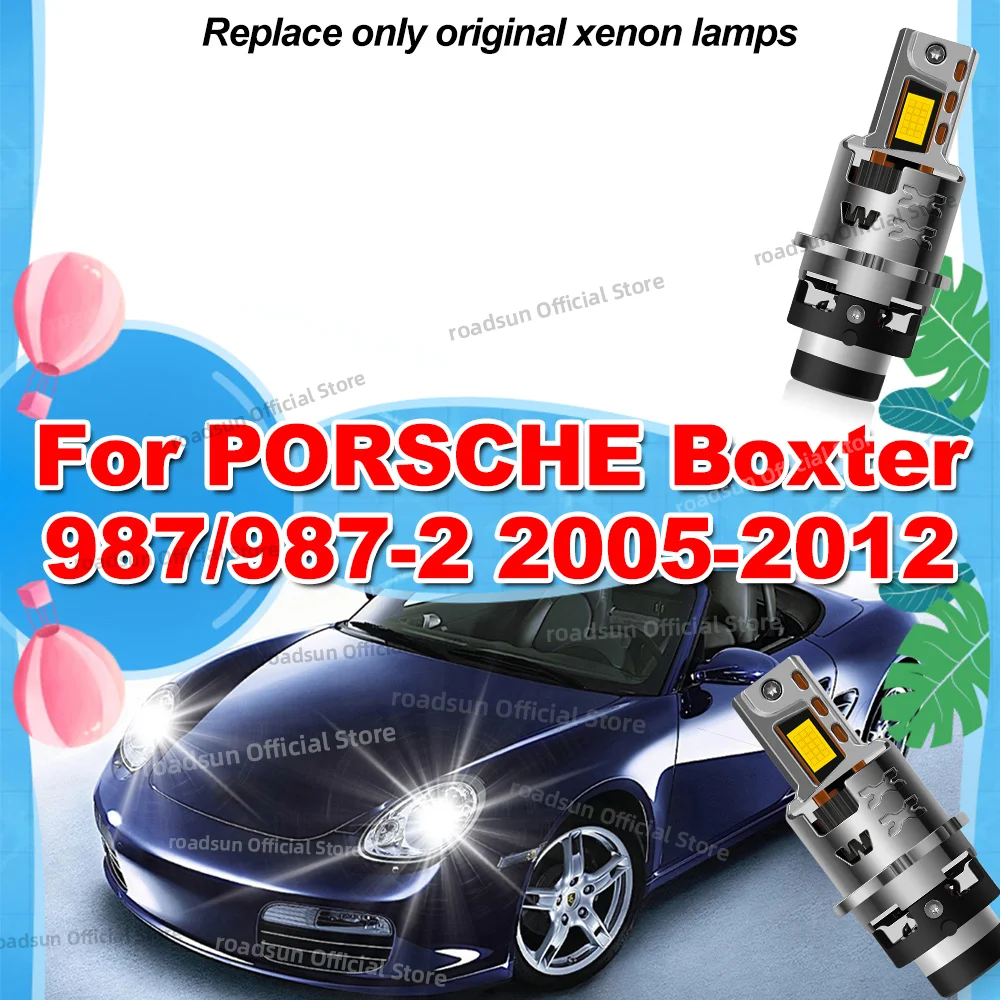 

Led Car Headlight Canbus HID Xenon Bulb 1:1 Turbo Lamp Plug and Play For PORSCHE Boxter 987 2005-2012 2007 2008 2009 2010 2011