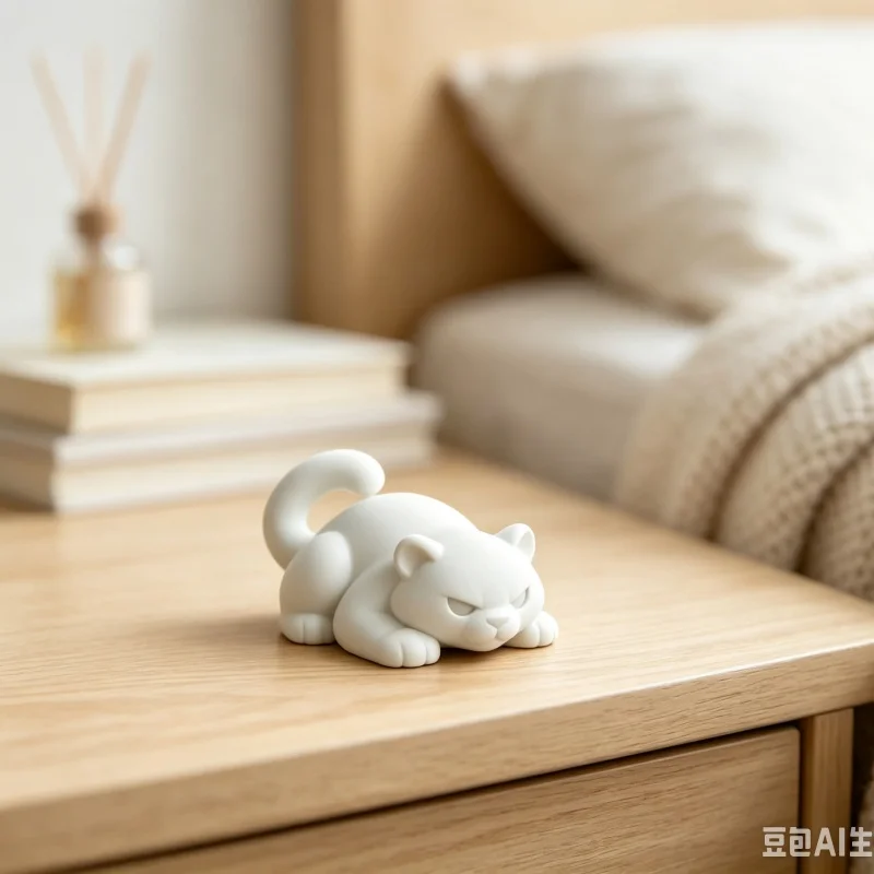 Modern 3D Printed Crouching Leopard Statue Cute Angry Panther Sculpture Minimalist Animal Figurine Desktop Ornament Gift view 4