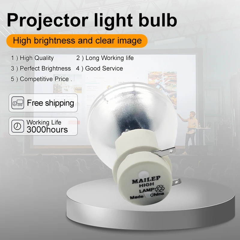 Projector Bulb Mailepu P-VIP 210/0.8 E20.9n Gemaakt In China Voor Acer H6510bd PE-W30 HE-803J Mh680 H7550st