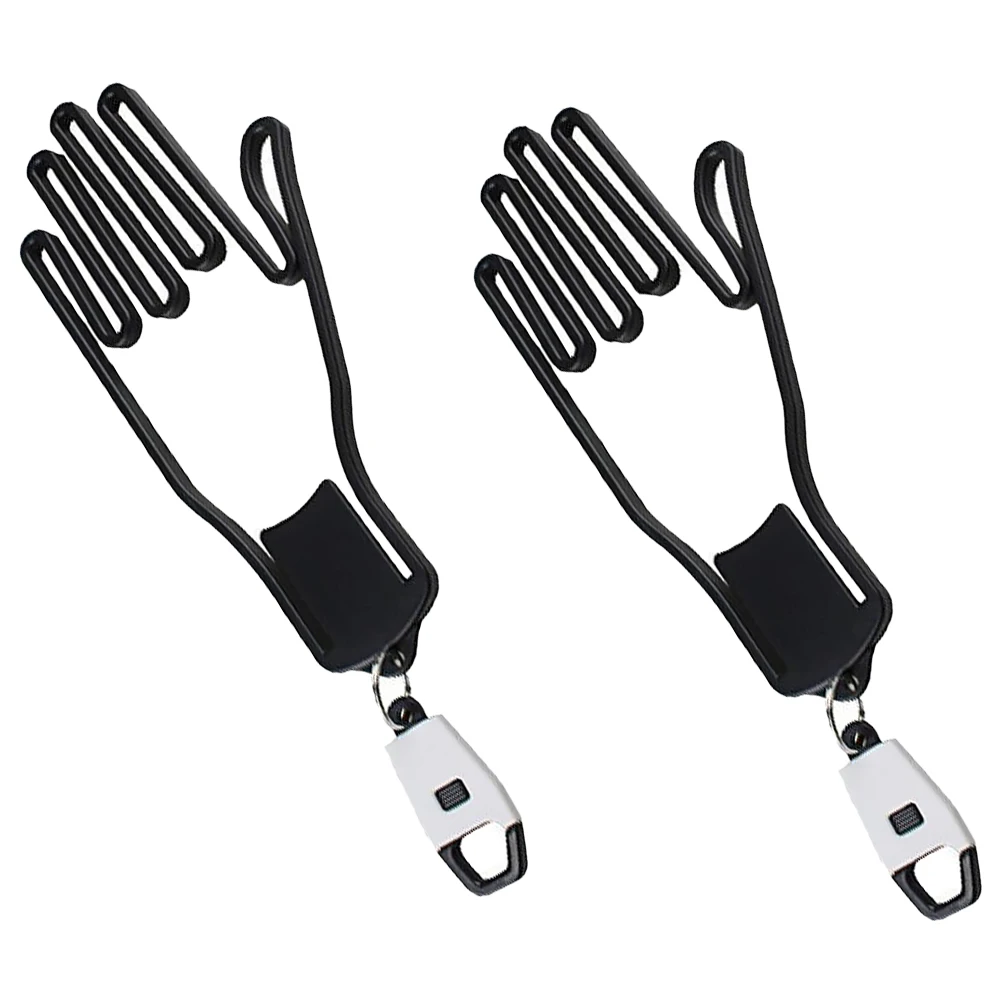 

2Pcs Golf Gloves Holder Drying Rack Plastic Support Frame Hanging Golfs Accessories Stretcher Travel Outdoor Tools