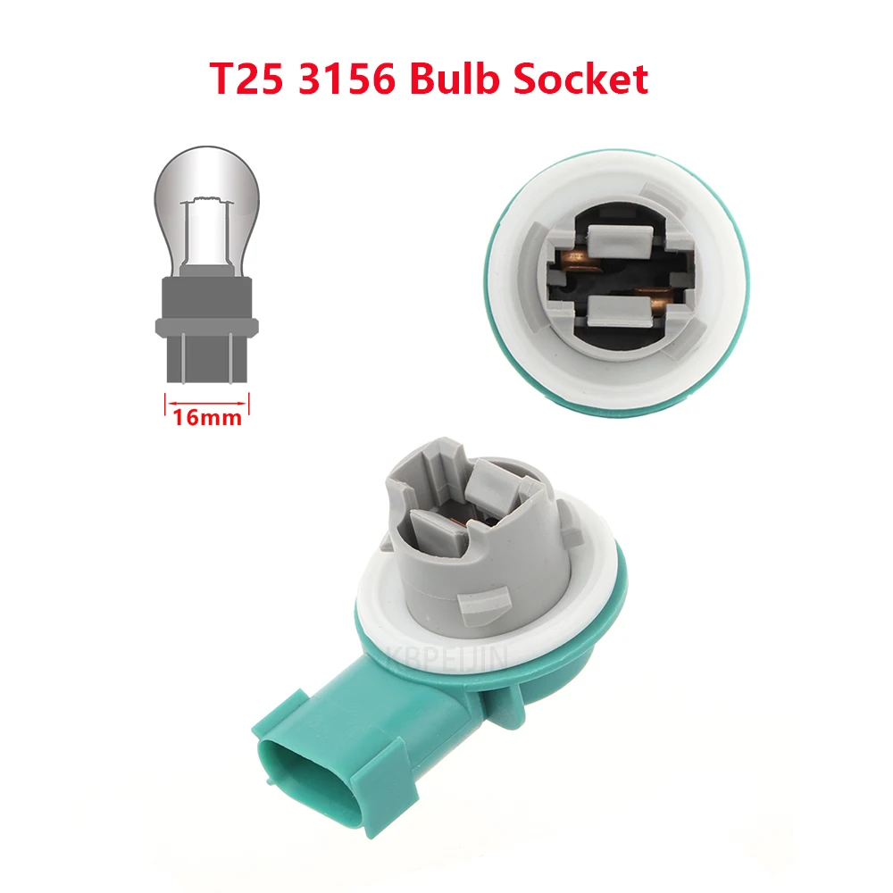 1 x Car Signal Light Lamp Holder T25 3156 Bulb Socket For Jeep Compass Cherokee Accessories