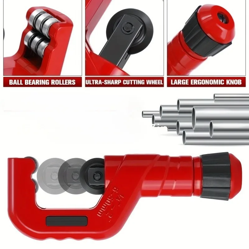 

4pcs Pipe Cutter Set Heavy Duty Tubing Cutter Copper PVC Aluminum Pipe Cutting Tool