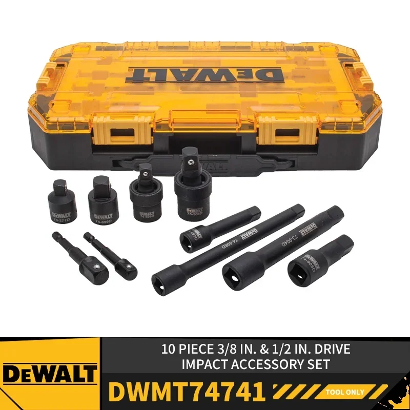 DEWALT Hand Tools Drive Combination Socket  Wrench Accessory Set Power Tool Accessories Automotive