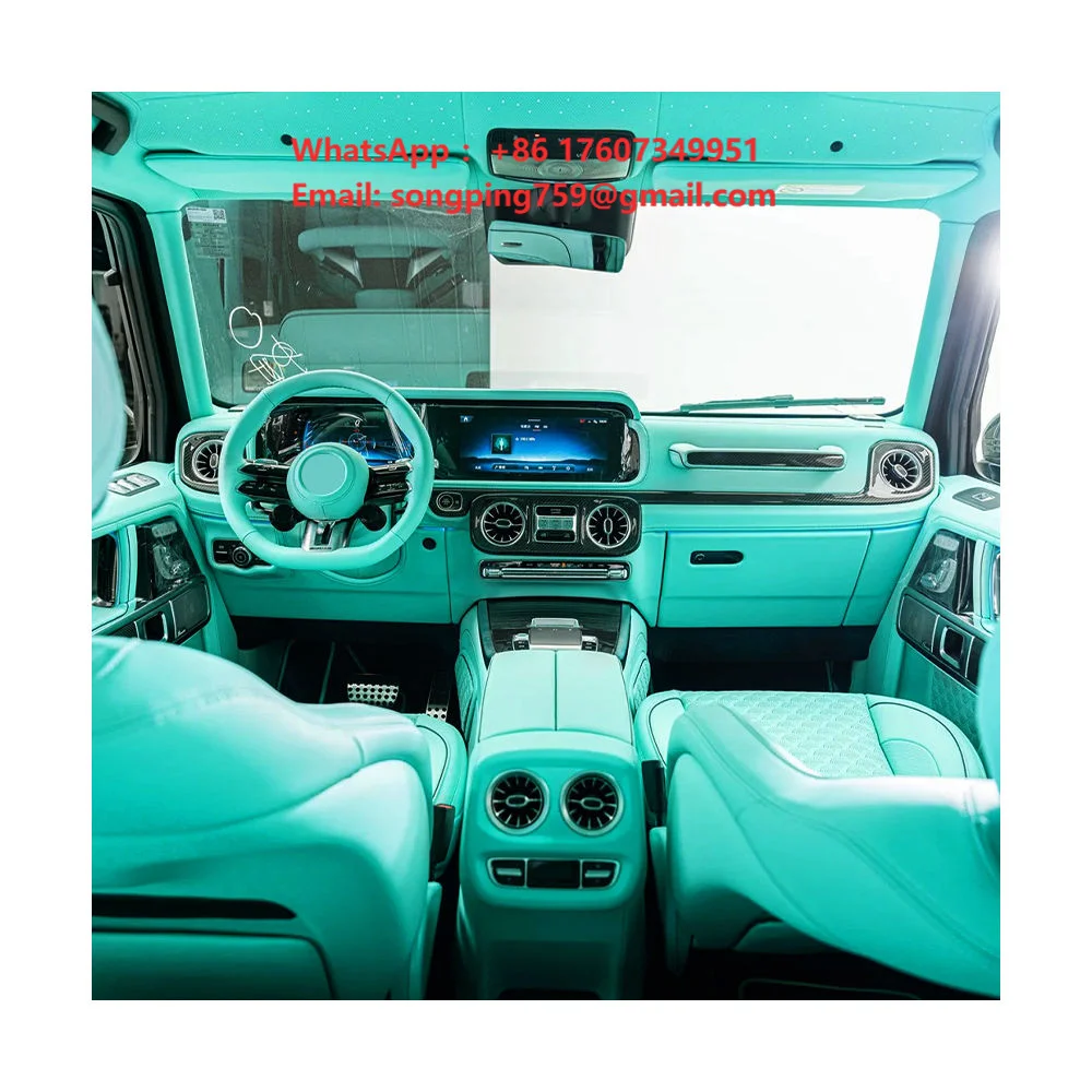 Complete Luxury Cabin Interior Upgrade Kit for Mercedes Benz G Class W463 W464 with Nappa Leather Dashboard Custom Color Options
