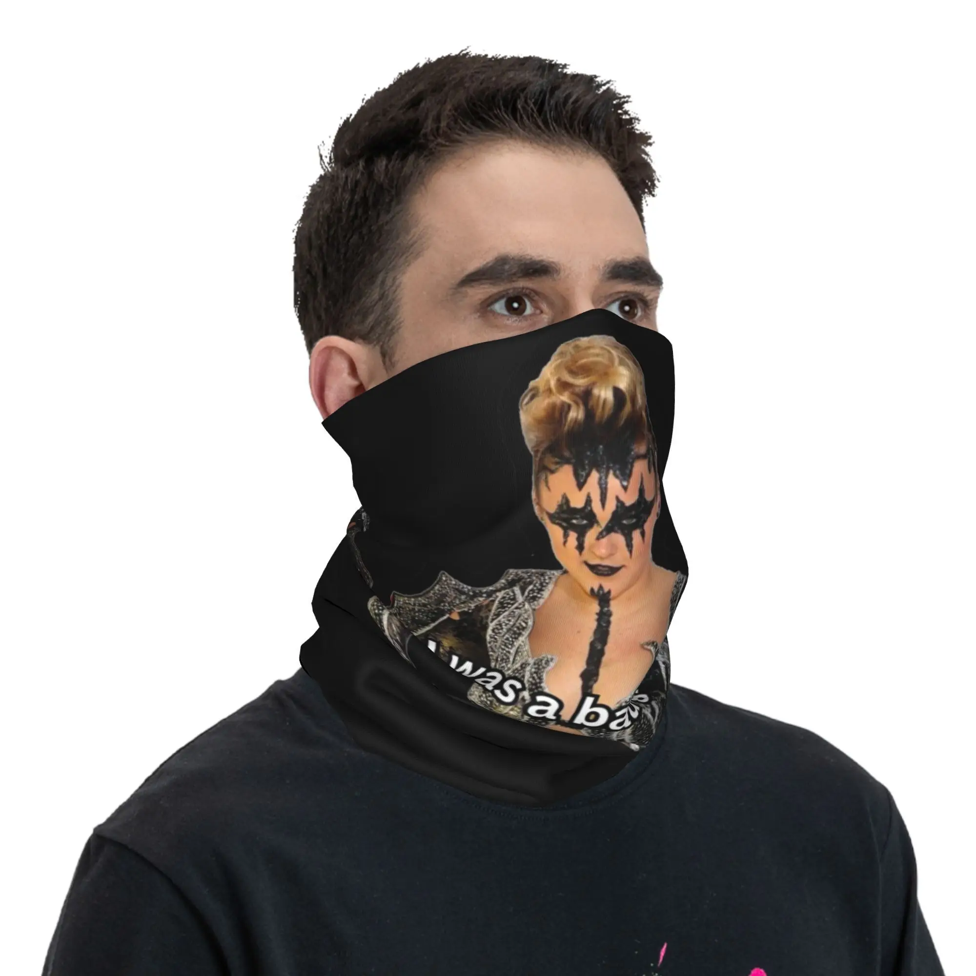 JoJo Siwa Bootleg Singer Karma Album Bandana غطاء الرقبة المطبوعة الوجه وشاح متعدد الوظائف الدراجات وشاح الجري للرجال والنساء