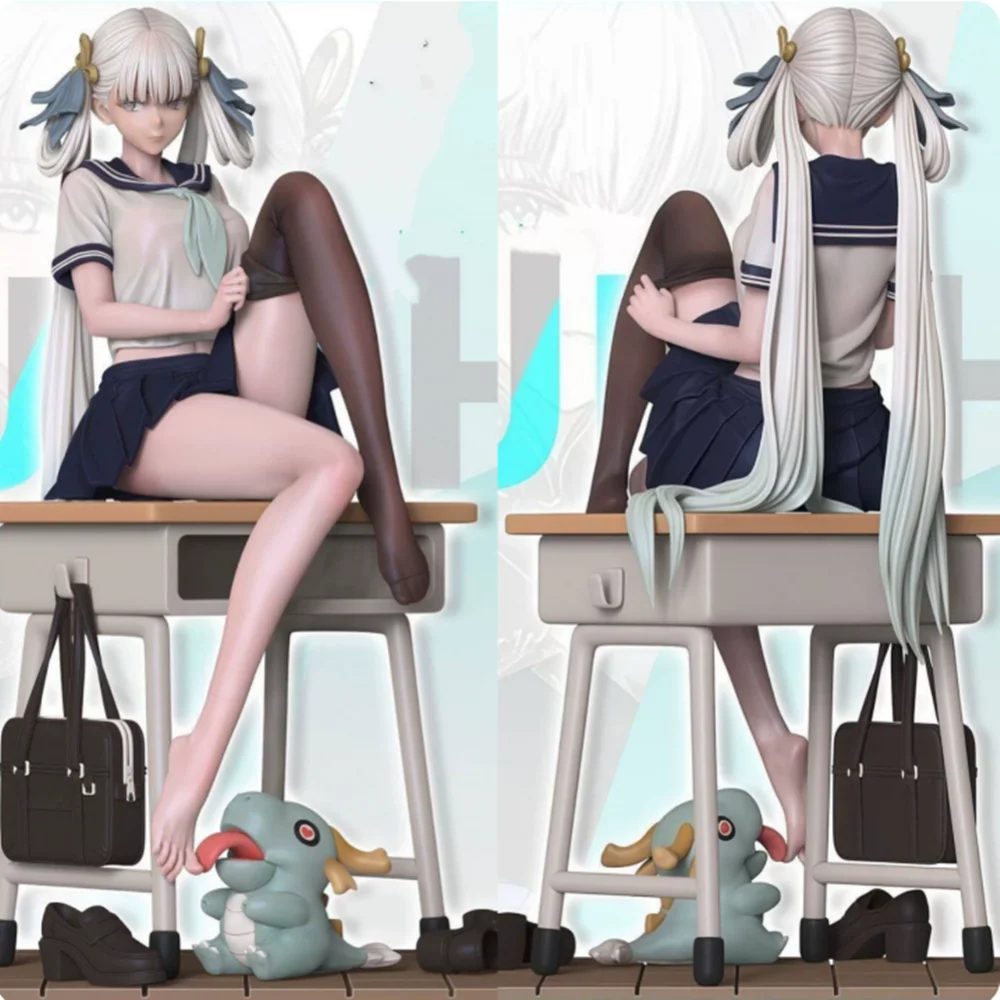 Tonight's Full Payment Black Stocking Anime Figure Desktop Decoration Gaming PC Case Ornament Adult Collectible PVC Model Toy