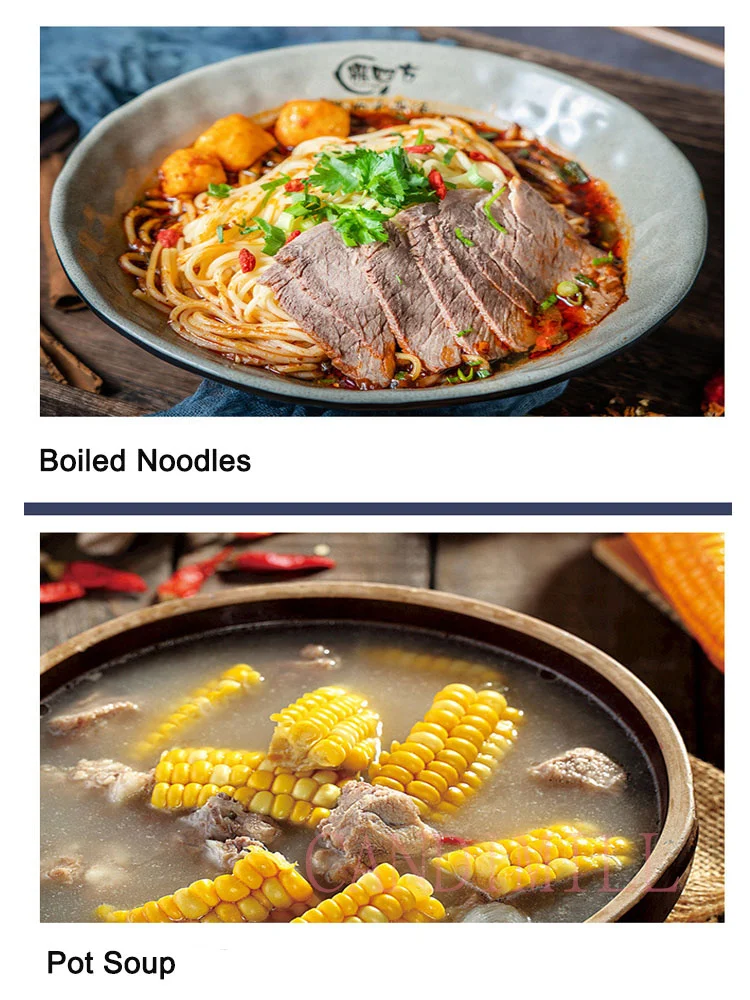 وعاء طهي الأرز الصغير من كانديميل، وعاء غير لاصق قابل للإزالة لشوربة الطبخ والأرز والطخنة ودقيق الشوفان، متوفر في خيارات 1.2 لتر/1.6 لتر