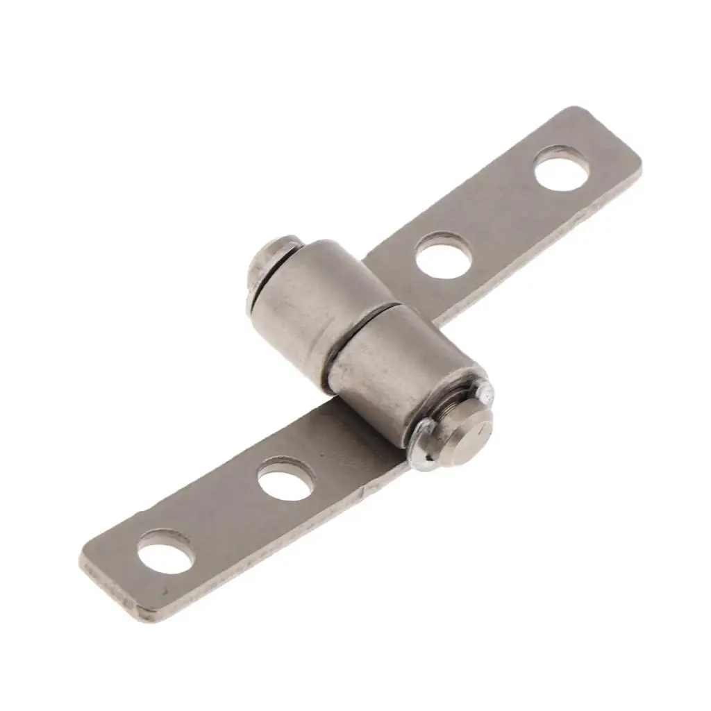 0.1N.m 360 Degree Rotation Torque Friction Positioning Hinge, 3.3mm 4 Holes, Silver Tone, Right Side