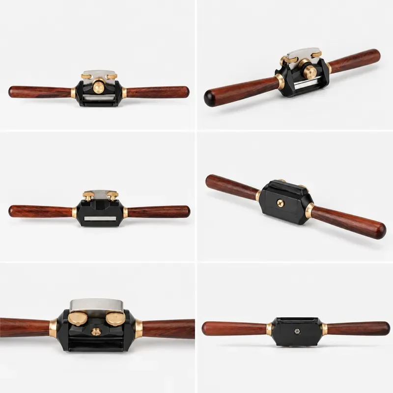 Carpenter Fine-tuning Planer Durable Wooden Handle Flat Bottomed Bird Planer Multi Functional Manual Curved Surface Cutting