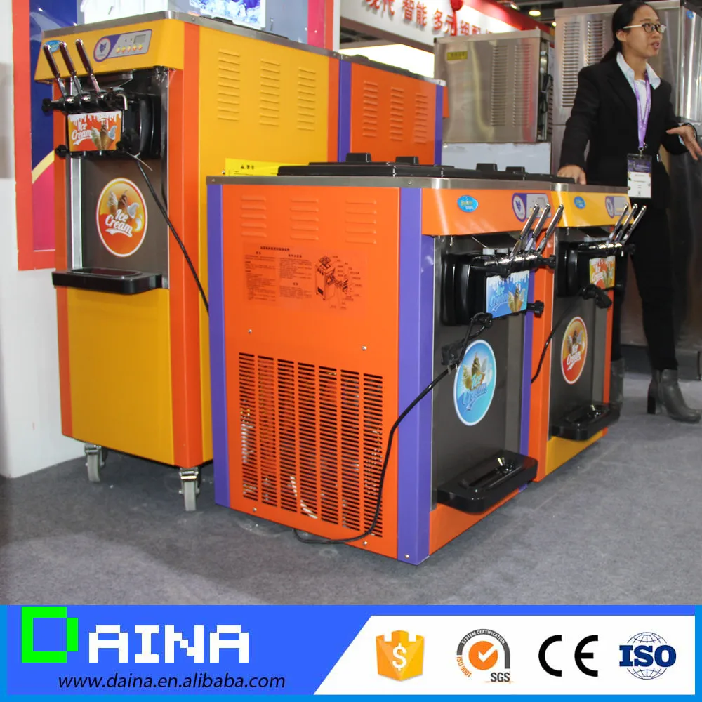 中国製造工場価格3種フレーバーソフトクリームマシン業務用アイスクリームマシン