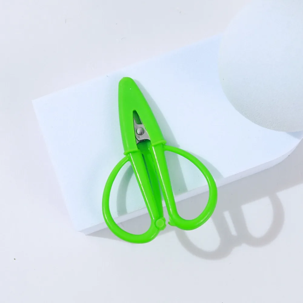 Mini Small Sharp Scissors Silicone Soft Handle with Cover Tiny Detail Scissor Portable Stainless Steel Craft Scissors