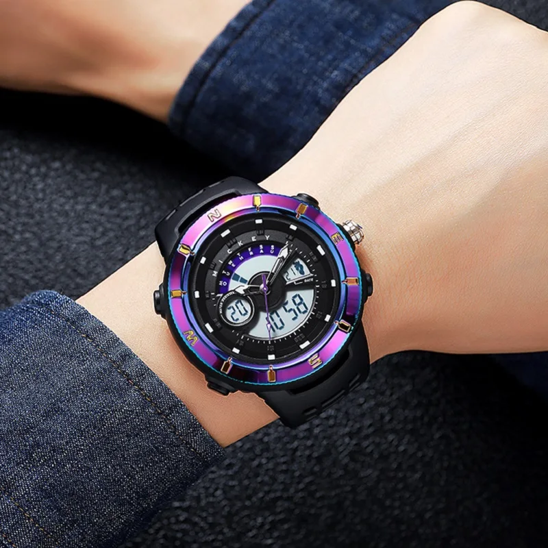 Disney Original For Mens Watch Japan Dual Display Sport Quartz Digital Wristwatch Multi-Function Chronograph Male New Cool Clock