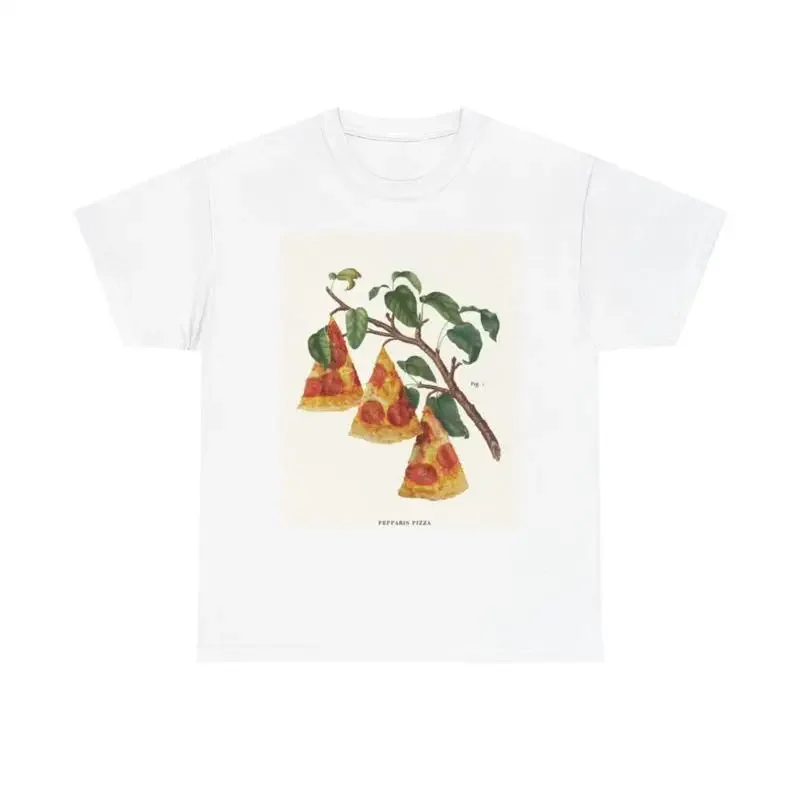 Pizza Fig Tree Italian T Shirt Funny Heavy Cotton