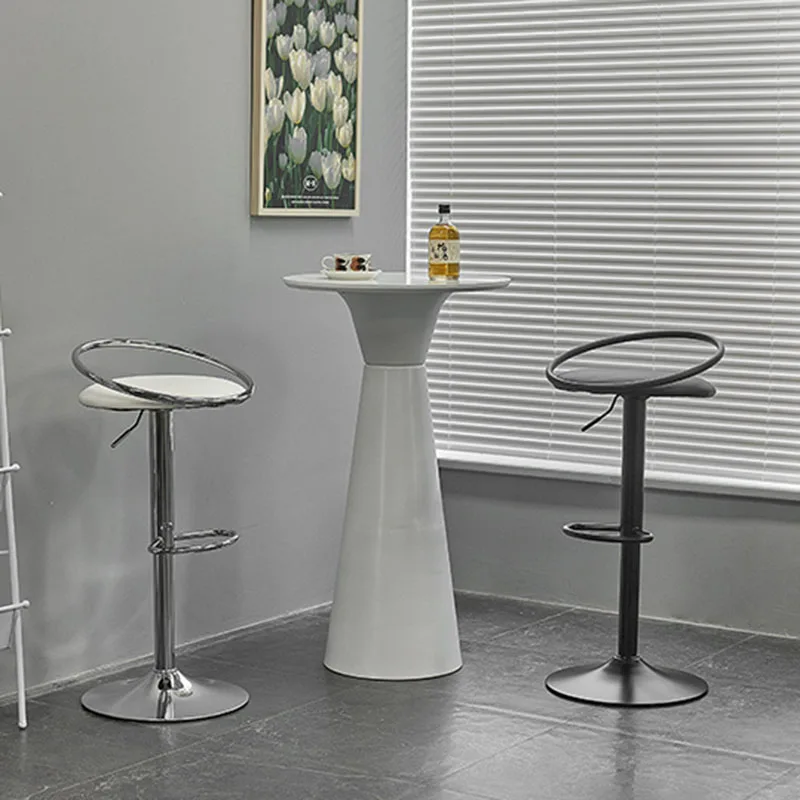 Simple Chairs Inimalistic Italian Style Breakfast Kitchen Adjustable Up Down Stool Adjustable Chaise Longue Salon Furniture