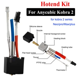 Hotend kit for Anycubic Kobra 2 Kobra 2 Series Neo Pro/Plus/Max Hot End Kit 24V 60W NTC 100K for Kobra 2 Plus/2 Max/2 Neo/2 Pro