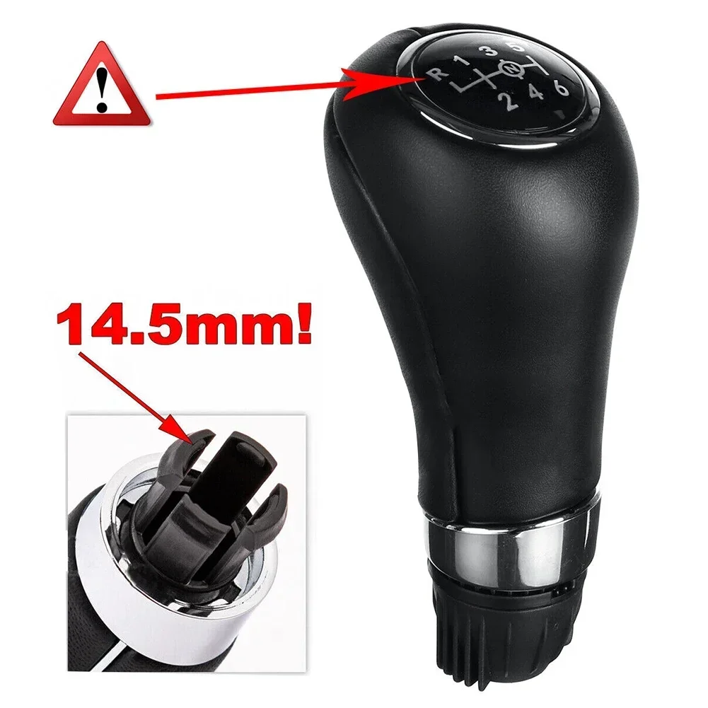 6 Speed 14.5mm Manual Shift Gear Knob For Mercedes W203 S203 CL203 W209 W204 C204 C63 C300 C250 W207 A207 W212