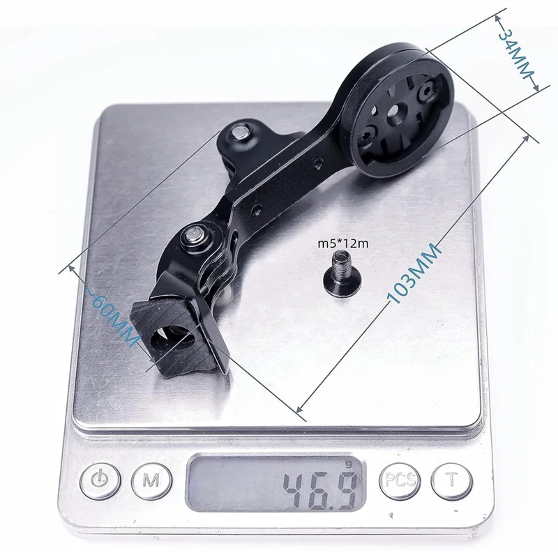 ABT-fietscomputerhouder voor T Rek Madone SLR 7. gespecialiseerde stuurpen, compatibel met Garmin/Magen E/Bry Ton/Wa Hoo-adapter