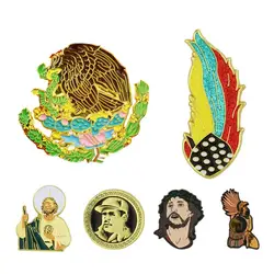 Golf Ball Marker Hat Clip Retro Decorative Cartoon Hat Pins Mexico Vintage Metal Magnetic Caps mark Golf Supplies Accessories