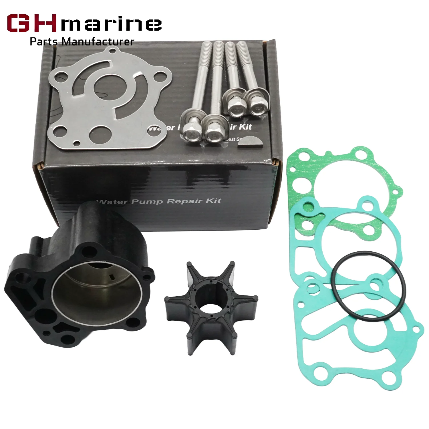 

Комплект для ремонта крыльчатки морского водяного насоса с корпусом для 4-тактных подвесных двигателей Yamaha 75 80 90 100 HP 67F-W0078-00