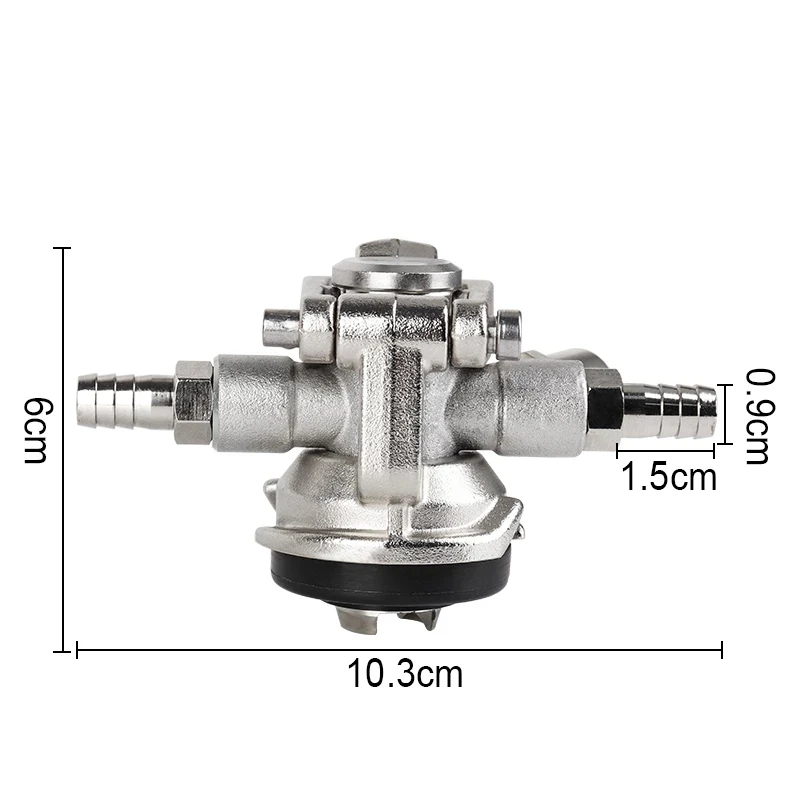 Keg Beer Tap Keg Coupler With Protective Relife Valve,S/D Type Low Profile Craft Beer Commercial Keg Dispenser Coupler 304 SS