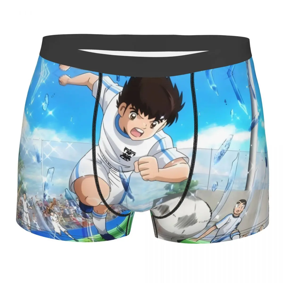 Captain Tsubasa Soccer Anime Shot Underpants Homme Panties Male Underwear Sexy Shorts Boxer Briefs