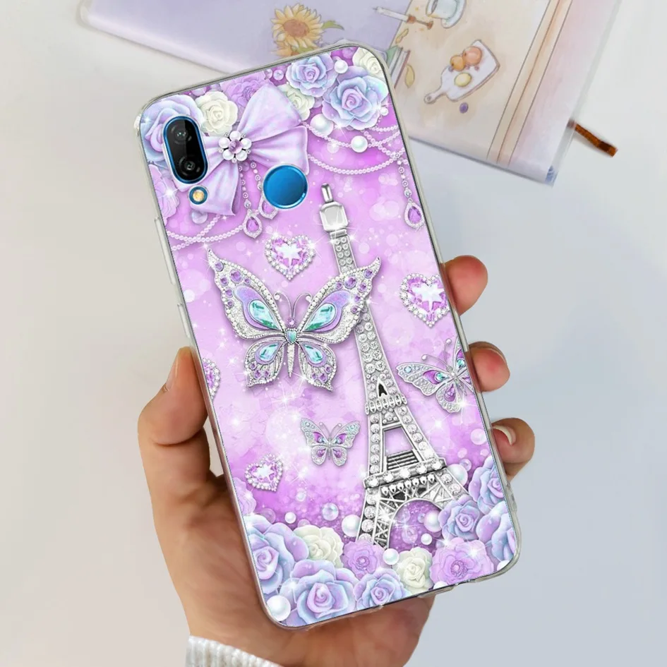 Case For Huawei P20 Lite Cover Cute Astronaut Cartoon Slim Clear Soft Silicone Back Phone Cover For Huawei P20Lite ANE-LX2 Funda