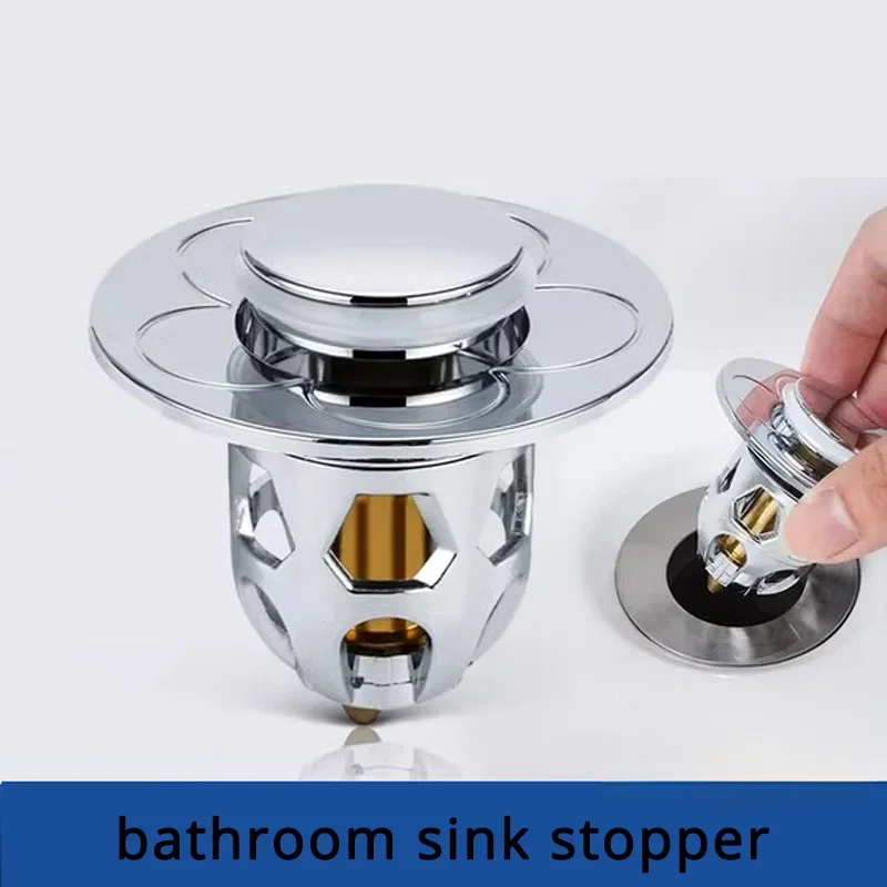 

Sink Plug Bathroom Up Sink Stopper Universal Up Drain Plug Washbasin Sink Stopper Filter Bathtub Basin Cover Strainer Strainer